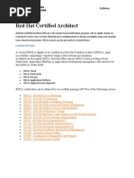 Rhca Red Hat Certified Architect: Course Details