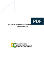 Politica de Proteccion de Datos Personales N PDF