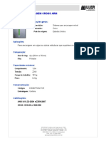 Cross Arm - Ficha Técnica Modelo 8183