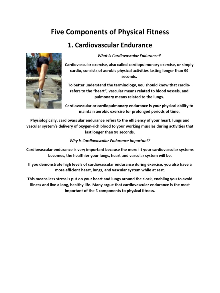 Key Components of Physical Fitness | PDF | Aerobic Exercise ...