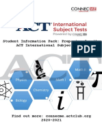 ACT International Subject Tests Student Pack