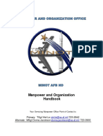 Manpower and Organization Handbook: Primary: TSGT Viet Le 723-2642 Alternate: MSGT Donna Jacobson 723-3900