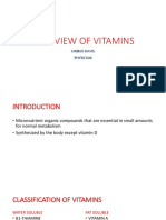Overview of Vitamins