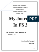 My Journal Infs3: Mr. Rafallo, Mark Anthony N