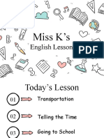 Miss K's English Lessons Y4 (Transportation 15.07)