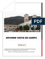 Informe de Visita de Campo La Ye