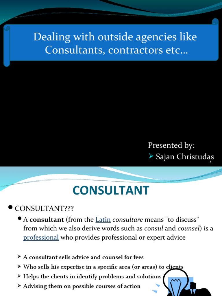 Understanding Consulting Roles and Practices | PDF | Consultant ...