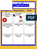 Respectful Responsible Safe: Mute Your Microphone If Not Speaking Bring Needed Materials Be On Time