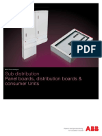 Sub Distribution: Panel Boards, Distribution Boards & Consumer Units
