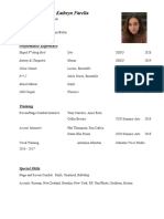 Acting Resume - Updated 07 28 20