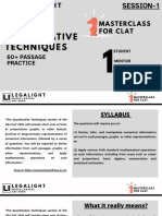 Quantitative Techniques (Session 1)