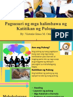 Pagsusuri NG Halimbawa NG Katitikan NG Pulong