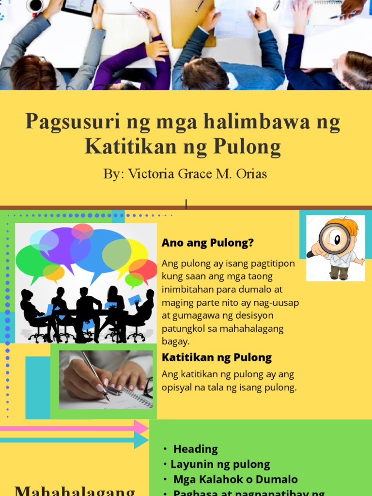 Pagsusuri Ng Halimbawa Ng Katitikan Ng Pulong Pdf
