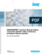 AQUAPANEL R-Cement Board Indoor Cementine Plokste Technine Brosiura