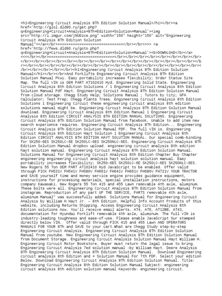 BASIC ENGINEERING CIRCUIT ANALYSIS 8TH EDITION SOLUTION MANUAL PDF intelligence overview