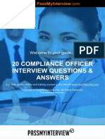 20 Compliance Officer Interview Questions & Answers: Order ID: 0028913