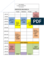 Schedule BSED Science 1st Sem