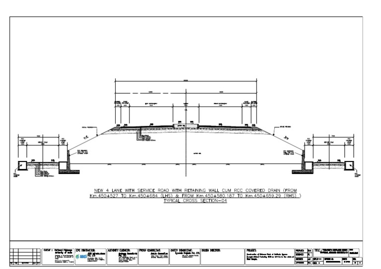 Service Road Cross Section From 450+400 To 450+675-Layout2 | PDF