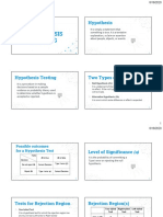 CH9 and 10. HYPOTHESIS TESTING