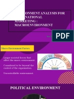 Environment Analysis For International Marketing: Macroenvironment