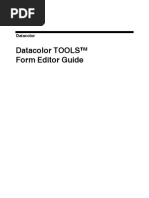 Datacolor Form Editor PDF