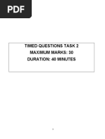 Timed Questions Task 2 Maximum Marks: 30 Duration: 40 Minutes