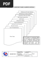 Parts of A Competency-Based Learning Material