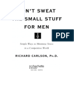 Dont Sweat The Small Stuff For Men - Richard Carlson