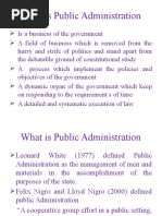 What Is Public Administration