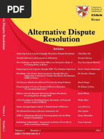Final Vol 1 Issue 1 Alternative Dispute Resolution Mediation