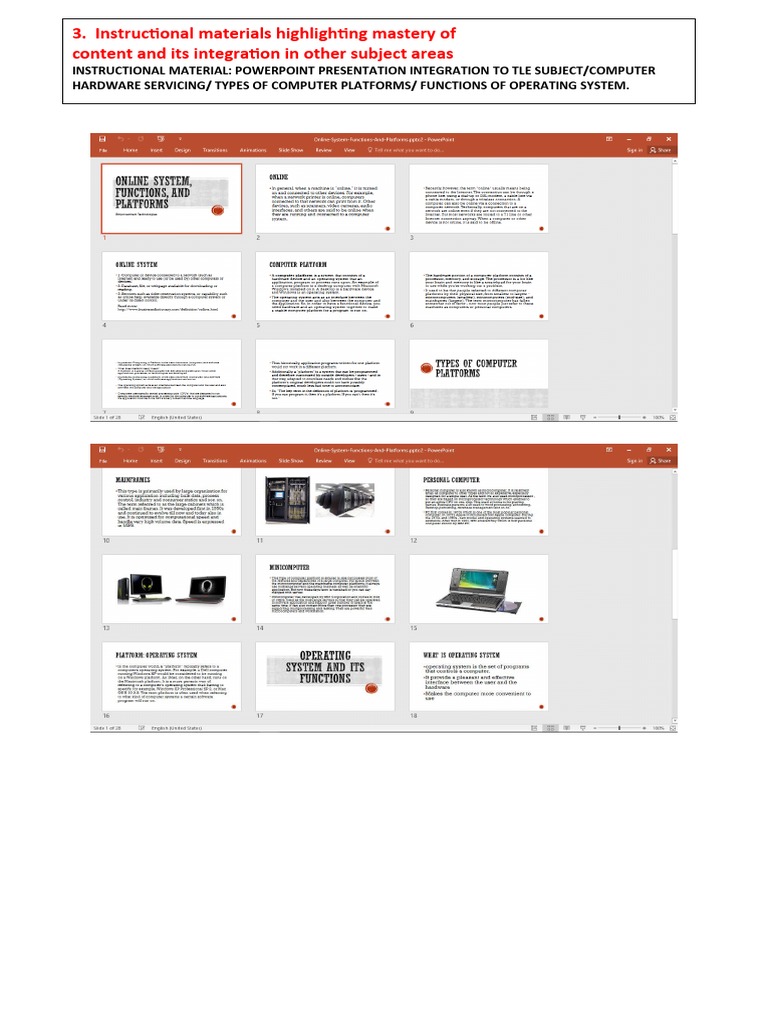 TLE Computer Hardware PPT Guide | PDF