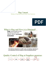 Slag Cement: Validation of Using Slag Cement For Mass / Dam Construction