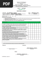 RPMS 2018 COT RPMS Rating Sheet Template