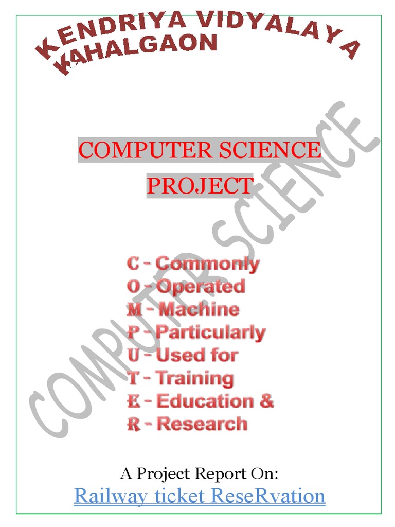 Railway Ticket Reservation System | PDF | Computer Programming | Software