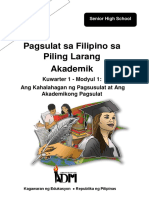 PilingLarang Akademik12 Q1 Mod1 Ang-Kahalagahan-Ng-Pasusulat Ver3 PDF