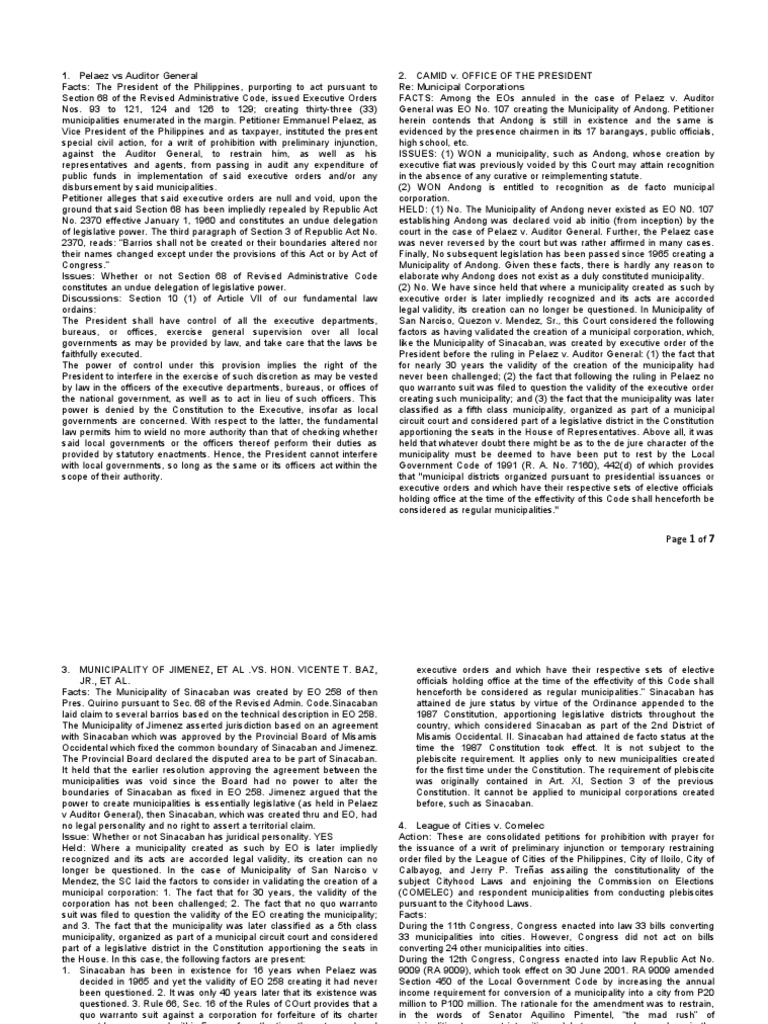 Loc Gov Topic II Digests | PDF | United States Congress | American ...