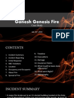Ganesh Genesis Fire: Case Study