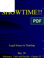 Legal Issues in Training