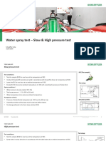 Water Spray Test - Slow & High Pressure Test: Schaeffler India 21.08.2020