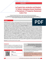 Propofol Autocoinduction