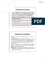 Lec 11 Membrane Filteration PDF