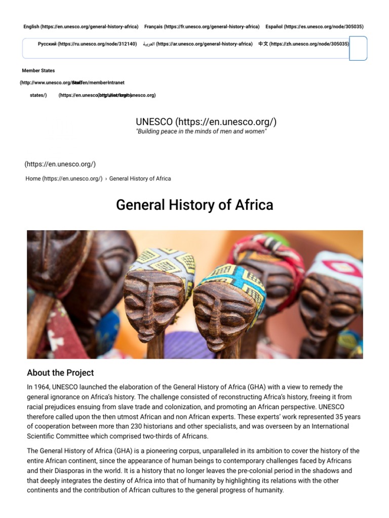 General History of Africa PDF African Diaspora Africa