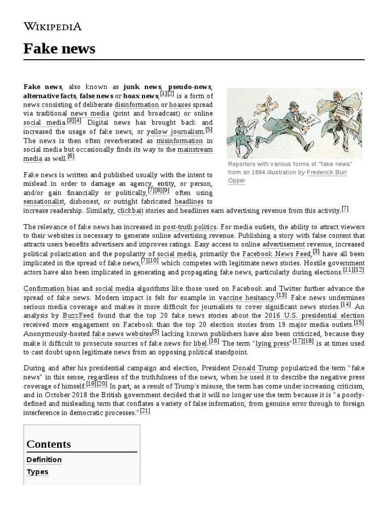 Understanding Fake News and Its Impact | PDF | Internet Troll | Fake ...
