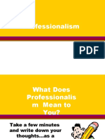 Professionalism