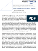 Editorial: Young Children's Use of Digital Media and Parental Mediation