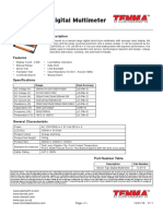 Bench Type Digital Multimeter: Description