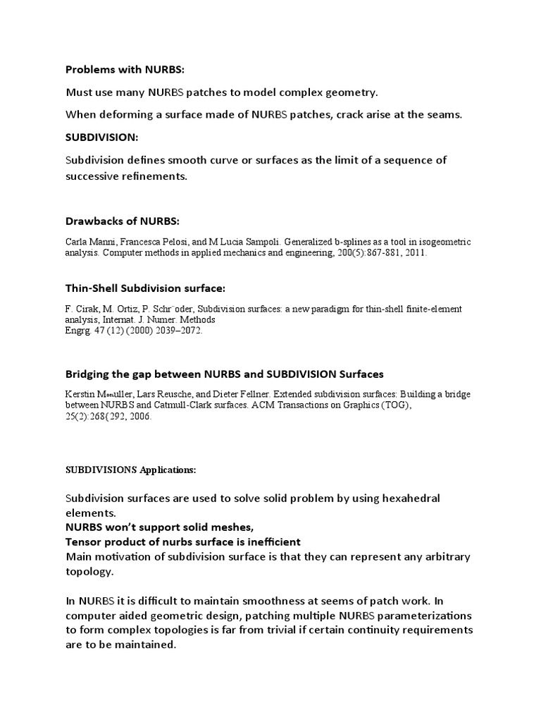 BLENDER & MATLAB Subd PDF Geometry Mathematical Analysis