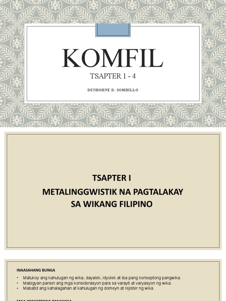 Komfil PPT | PDF