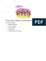 Evaluasi Tema 2 Subtema 2