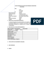 Informe de La Evaluacion Diagnostica en Educacion Primaria Comunitaria Vocacional